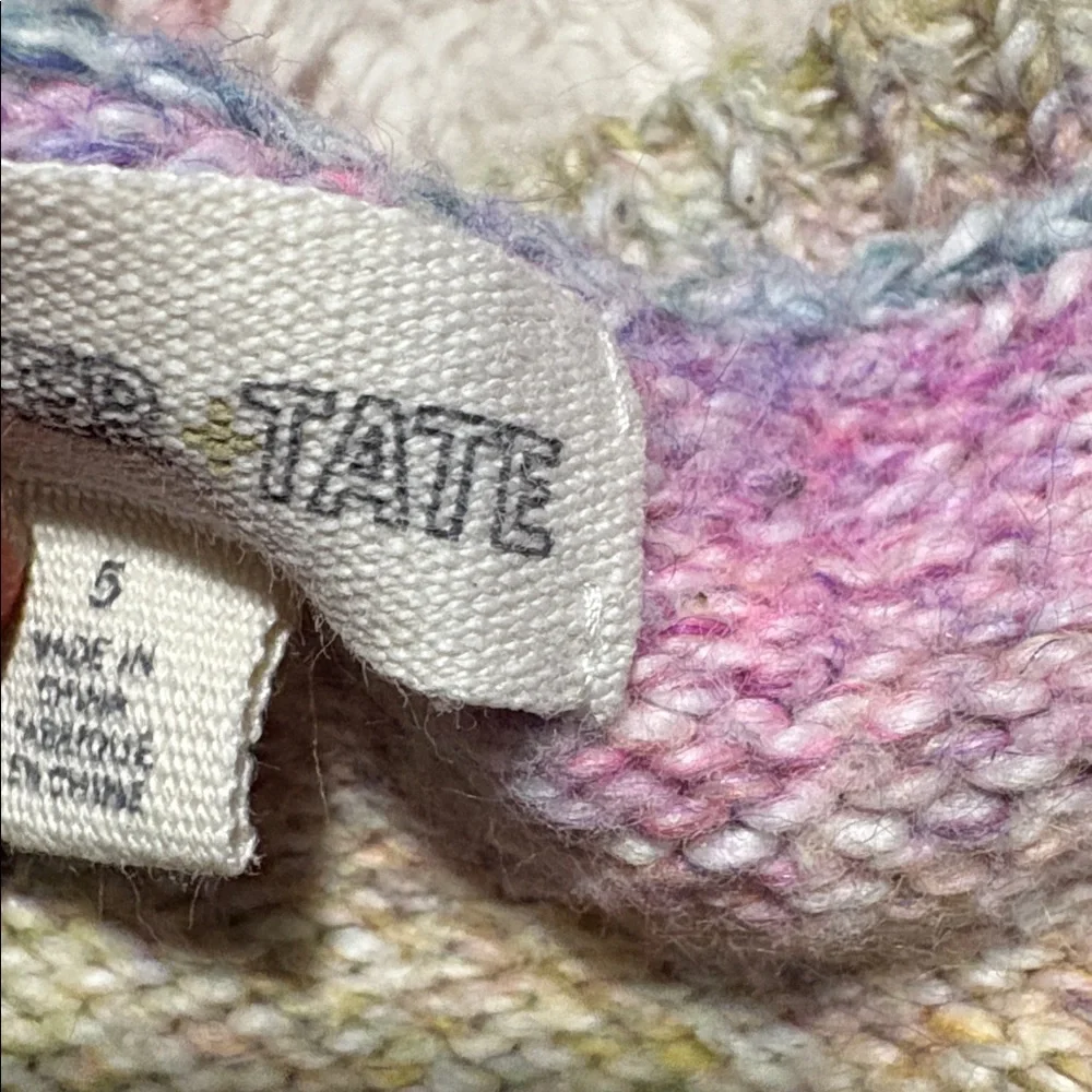Multicolor Ruffle Knit Sweater - Picture 2 of 2